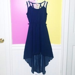 Stylish flowy navy blue dress